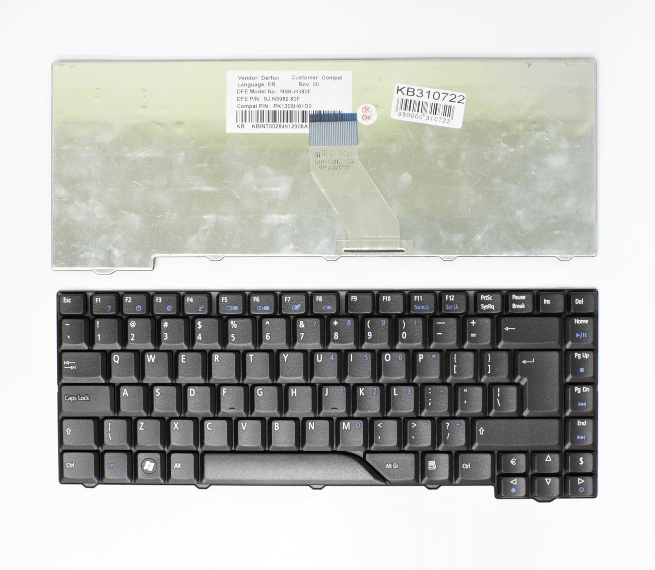 ACER Aspire klaviatuur mudelitele 5310, 5315, 5320, 4520, 4530, 4920, 4930, 6920, UK