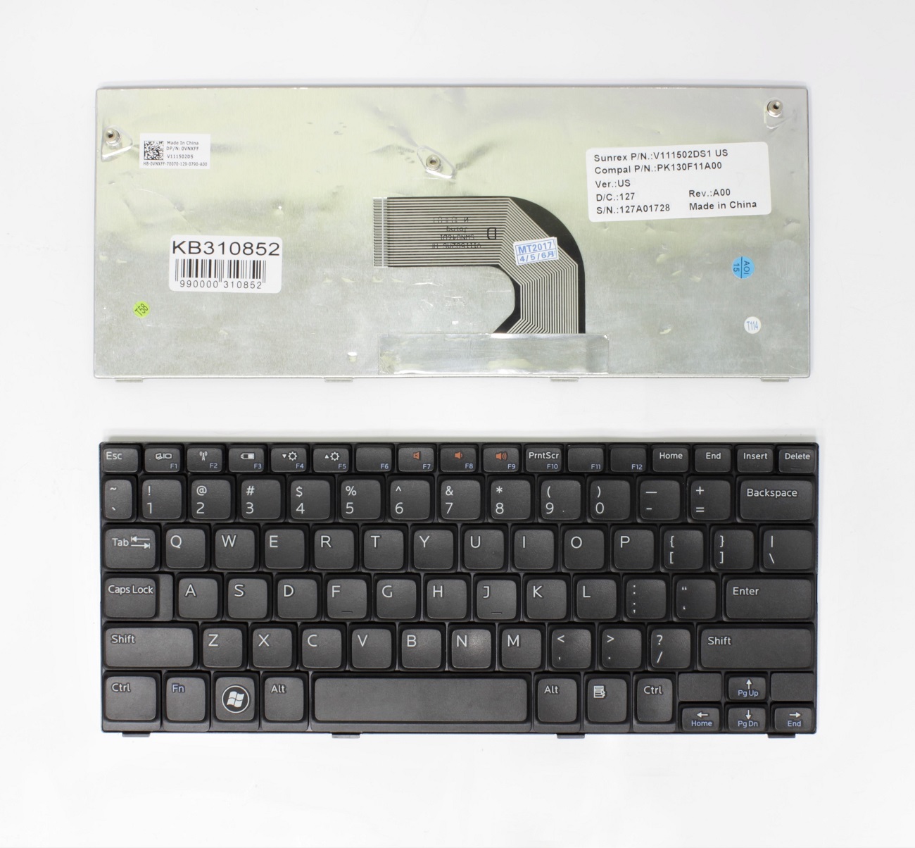DELL Inspiron Mini 10: 1012, 1018 klaviatuur