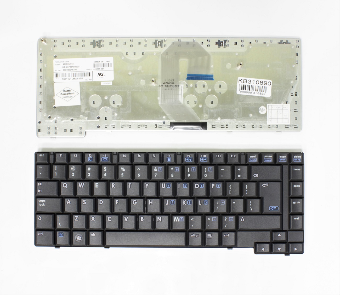 HP Compaq klaviatuur mudelitele 6510, 6510B, 6515, 6515B