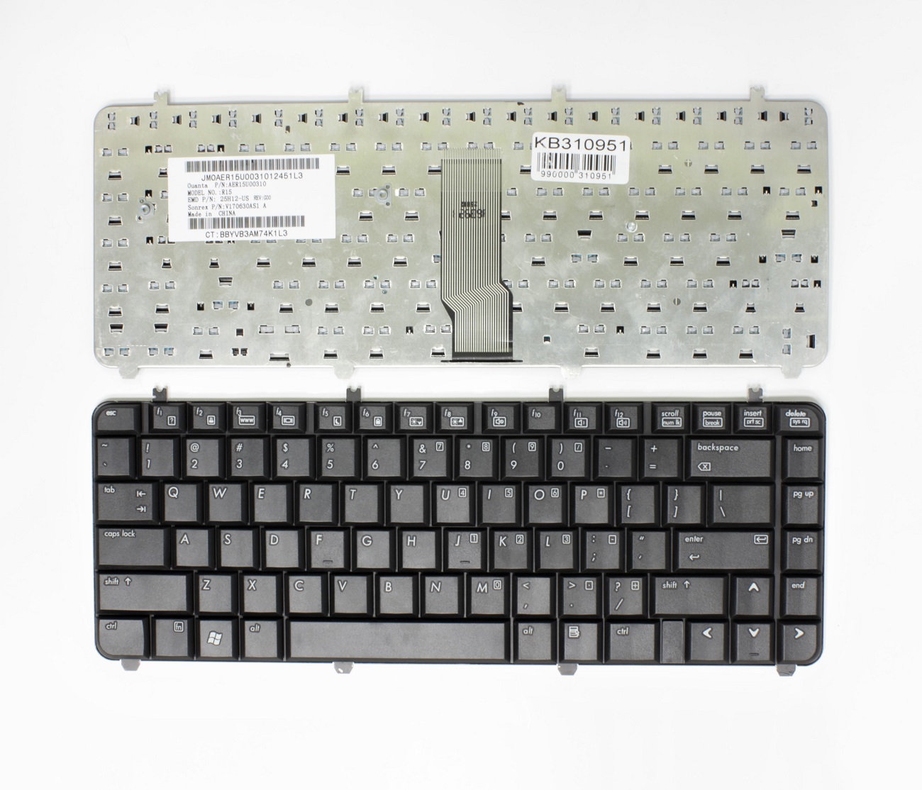 HP Pavilion DV5, DV5T, DV5Z, DV5-1000, DV5-1100, DV5-1200, DV5-1300 klaviatuur