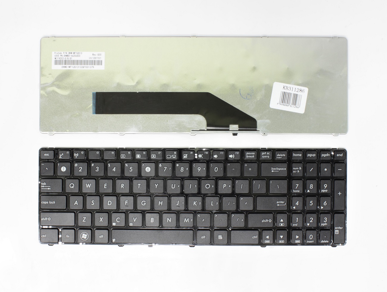 ASUS K50, K50A, K50I, K62, K62F, K62J, K70, K70A, K70I, K72, K72F, K72J klaviatuur