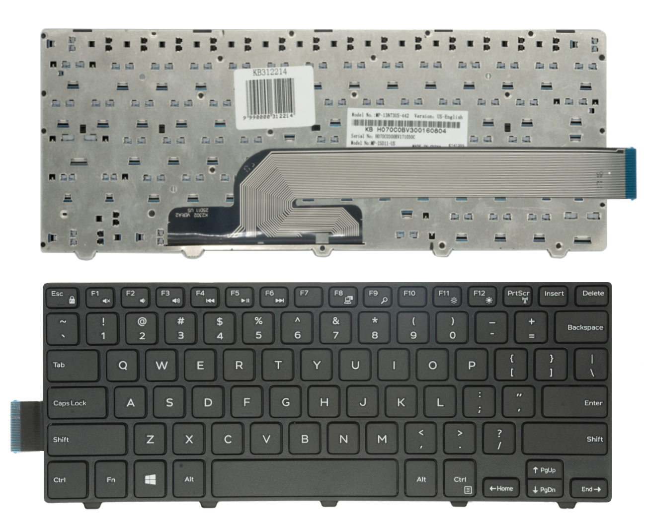 DELL Inspiron 14 3000, 3441, 3442, 3446, 3447, 3449, 3451, 3458 klaviatuur