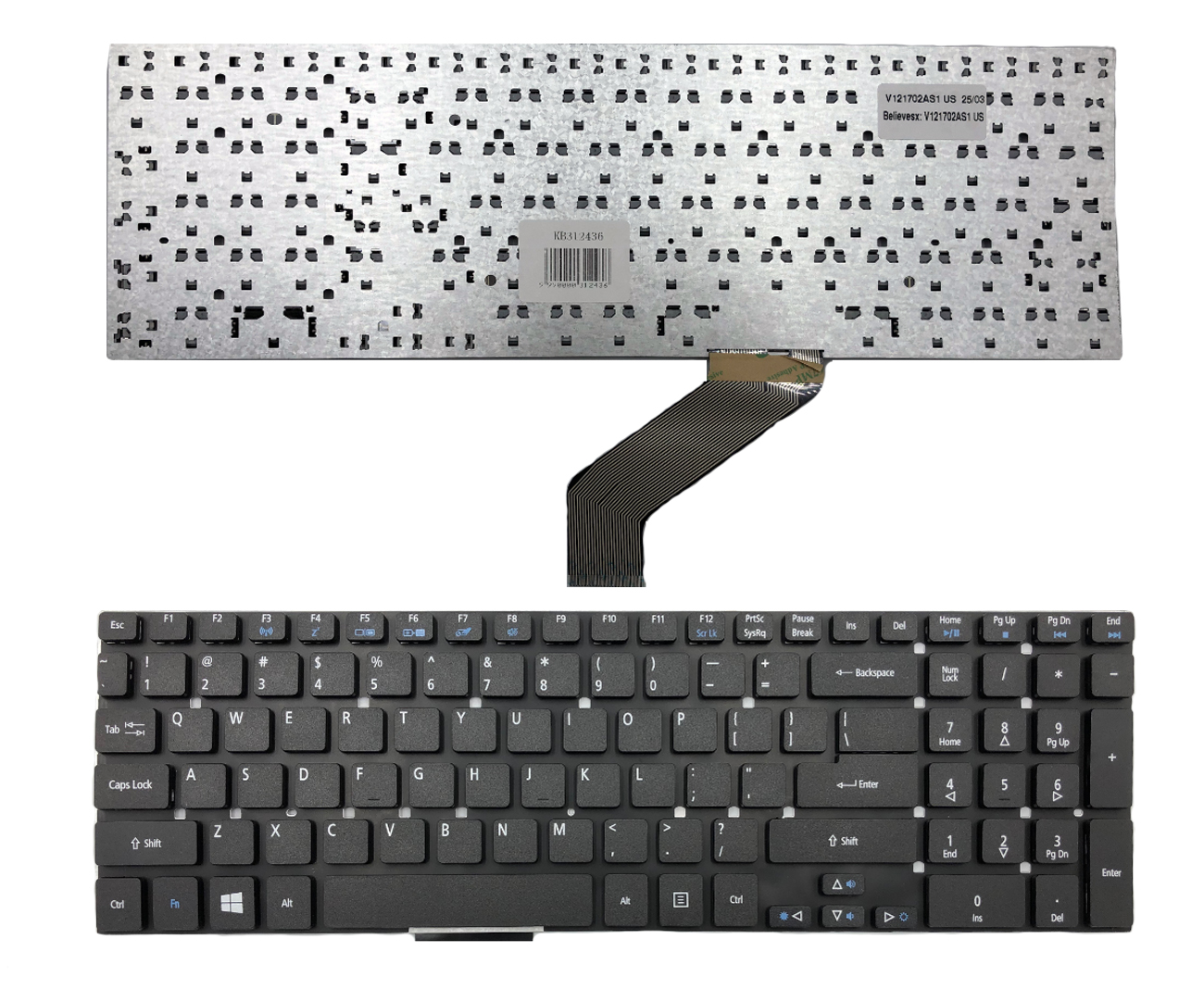 ACER Aspire E1-570G, E5-511, E5-571, V3-772G klaviatuur