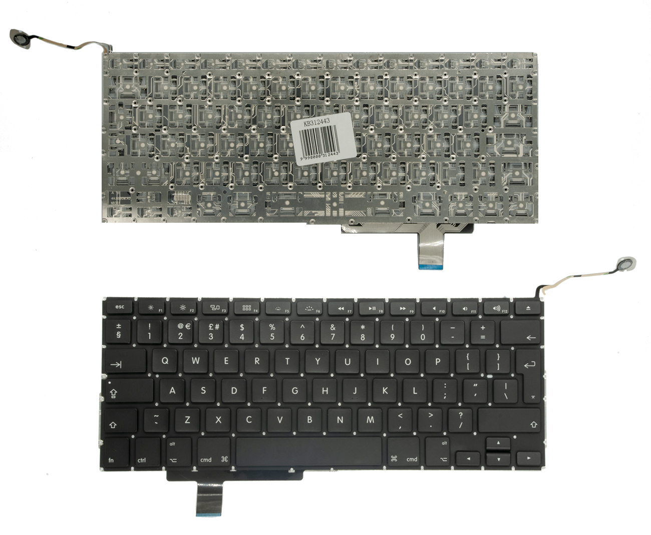 Keyboard jaoks APPLE: MacBook Pro 17" A1297, UK