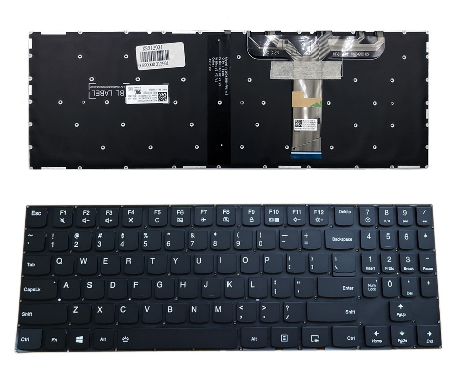 Klaviatūra Lenovo: Legion Y520 koos punane backlight