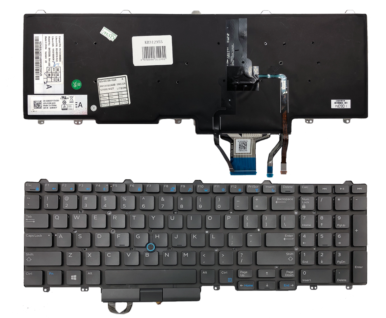 Dell klaviatuur Latitude E5550, 5580 / Precision 15 7510, 3510 / Precision 17 7710 jaoks