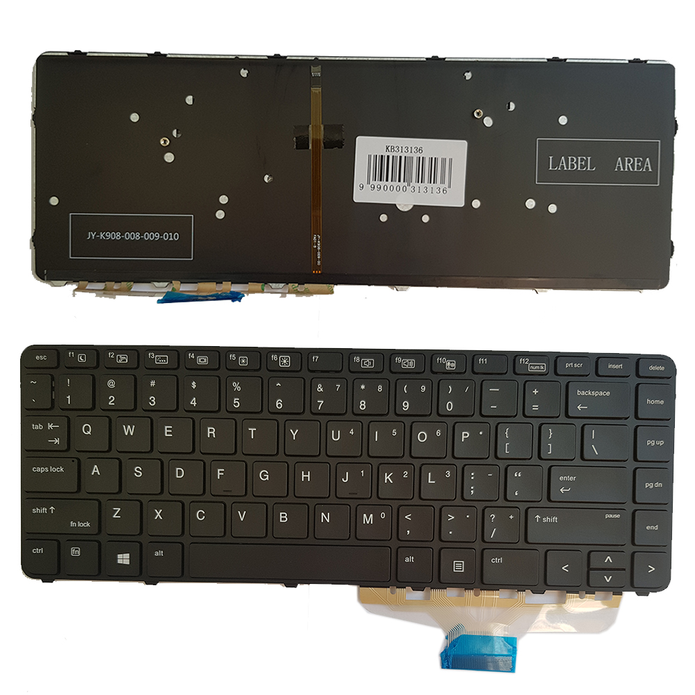 Keyboard HP: EliteBook Folio 1040 G3, 844423-001 koos backlight