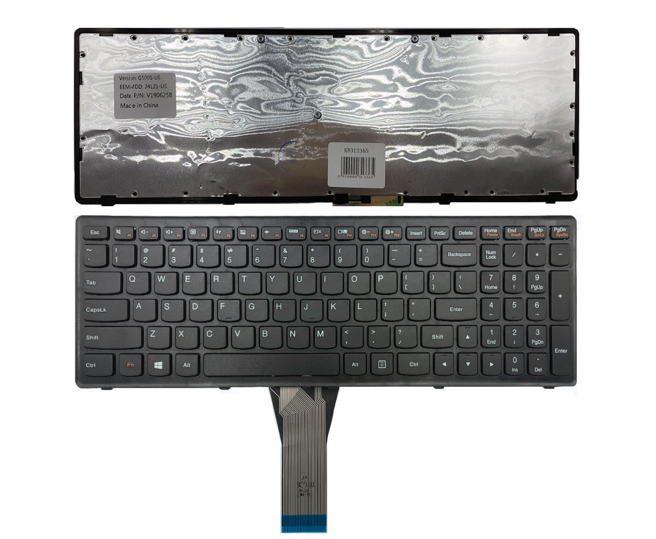 Keyboard Lenovo: G500C, G500H, G500S koos frame