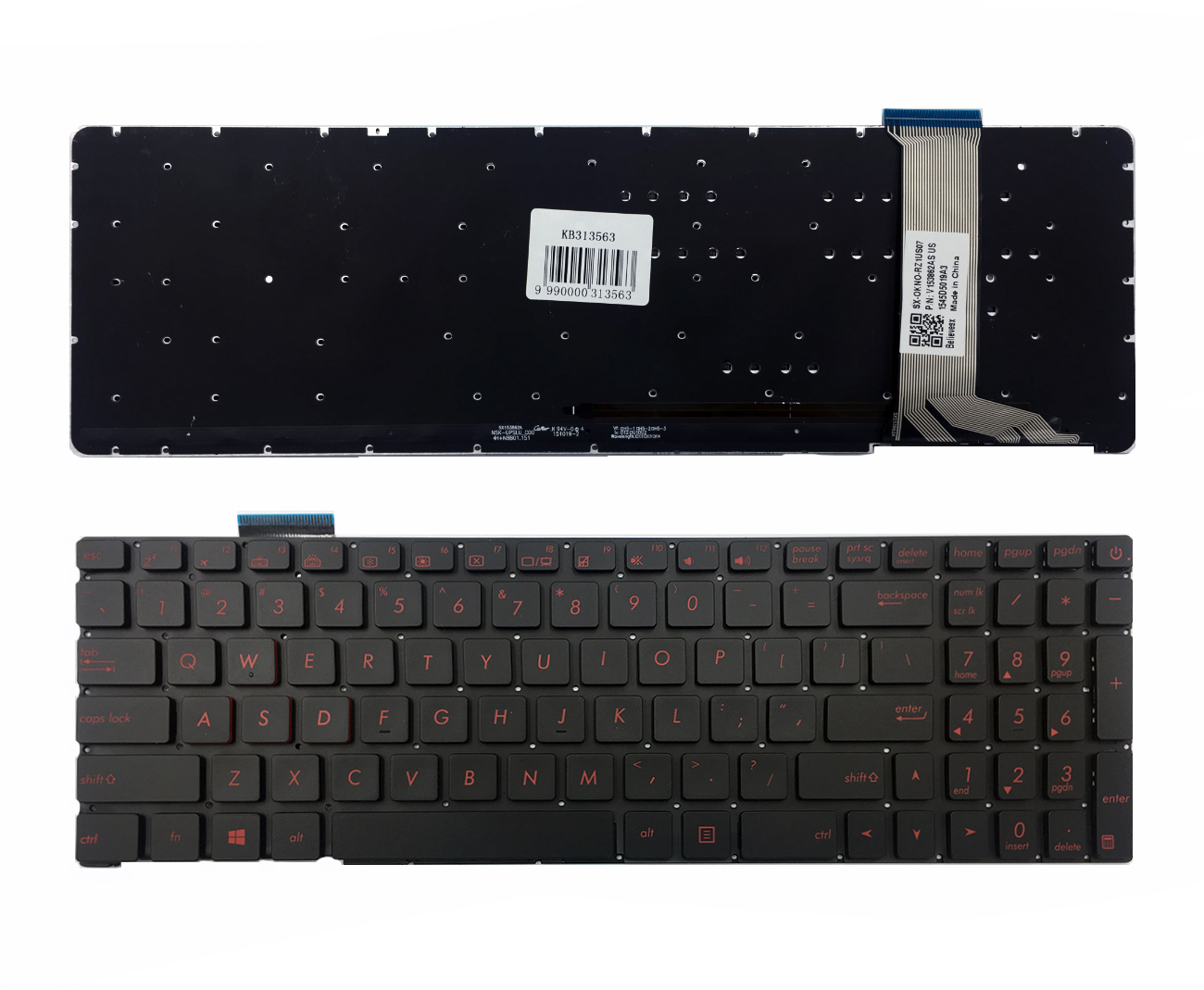 Keyboard ASUS: G551 G551J G552 koos backlit