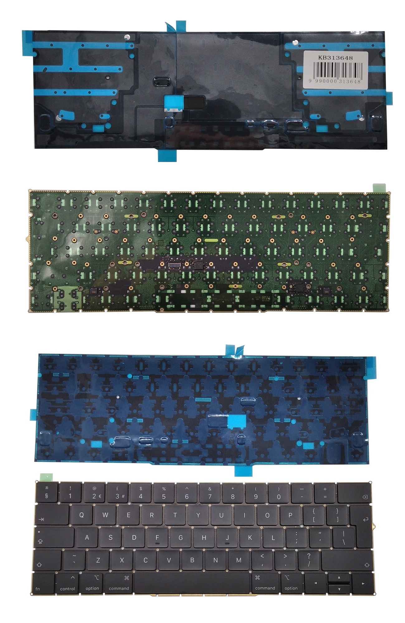 Apple Macbook Pro klaviatuur 13" 15" 2018 A1989 A1990, UK jaoks