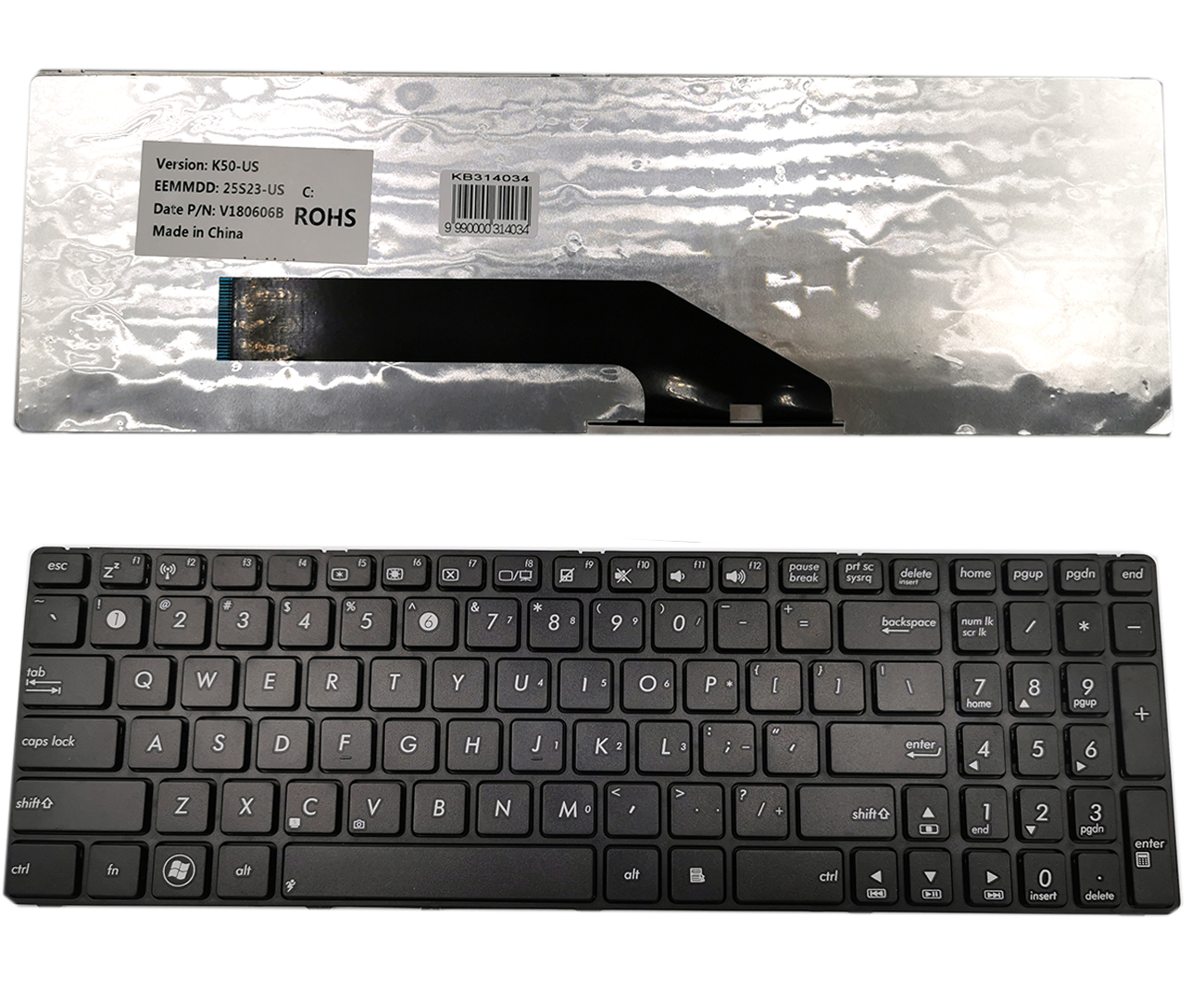 ASUS klaviatuur F52, K50, K50C, K50IJ, K50IN jaoks