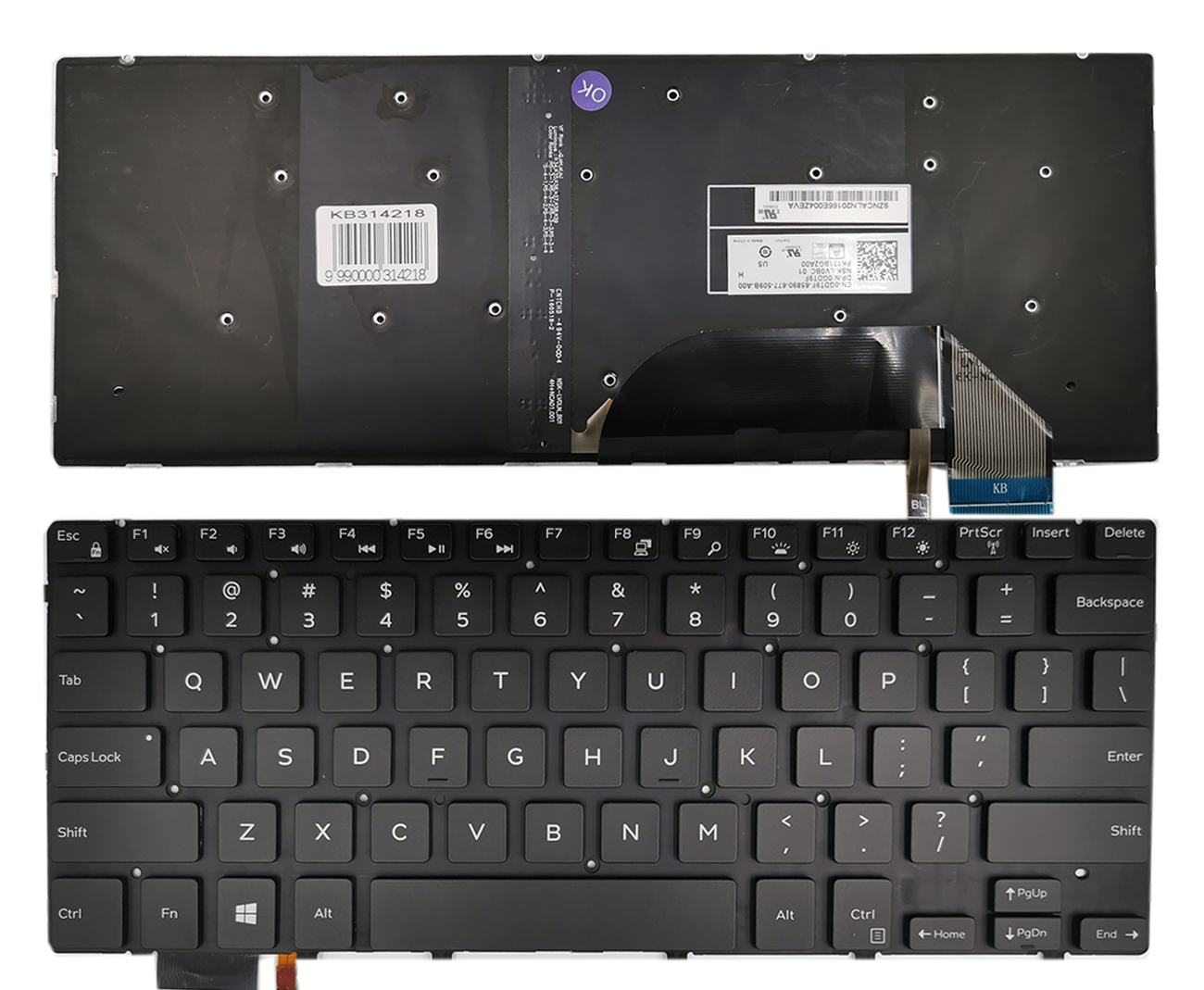 Keyboard DELL Inspiron: 15 7558, 7568, XPS 15 9550, 9560 koos backlight