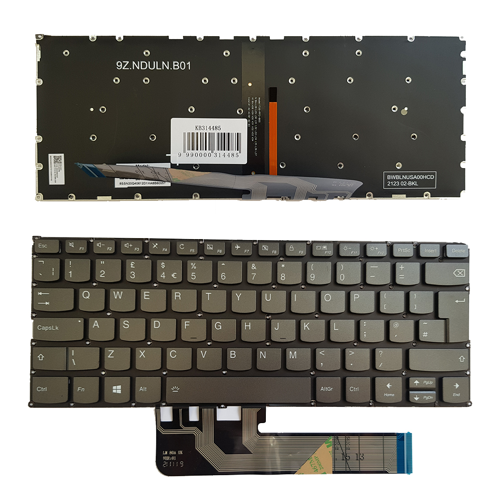 Keyboard Lenovo Yoga 730-13IKB, 730-15IKB, UK, koos backlight