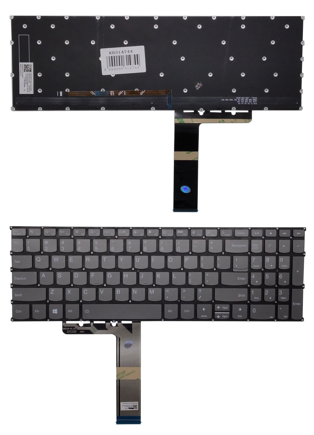 Keyboard LENOVO ThinkBook 15 G2, koos backlight, US