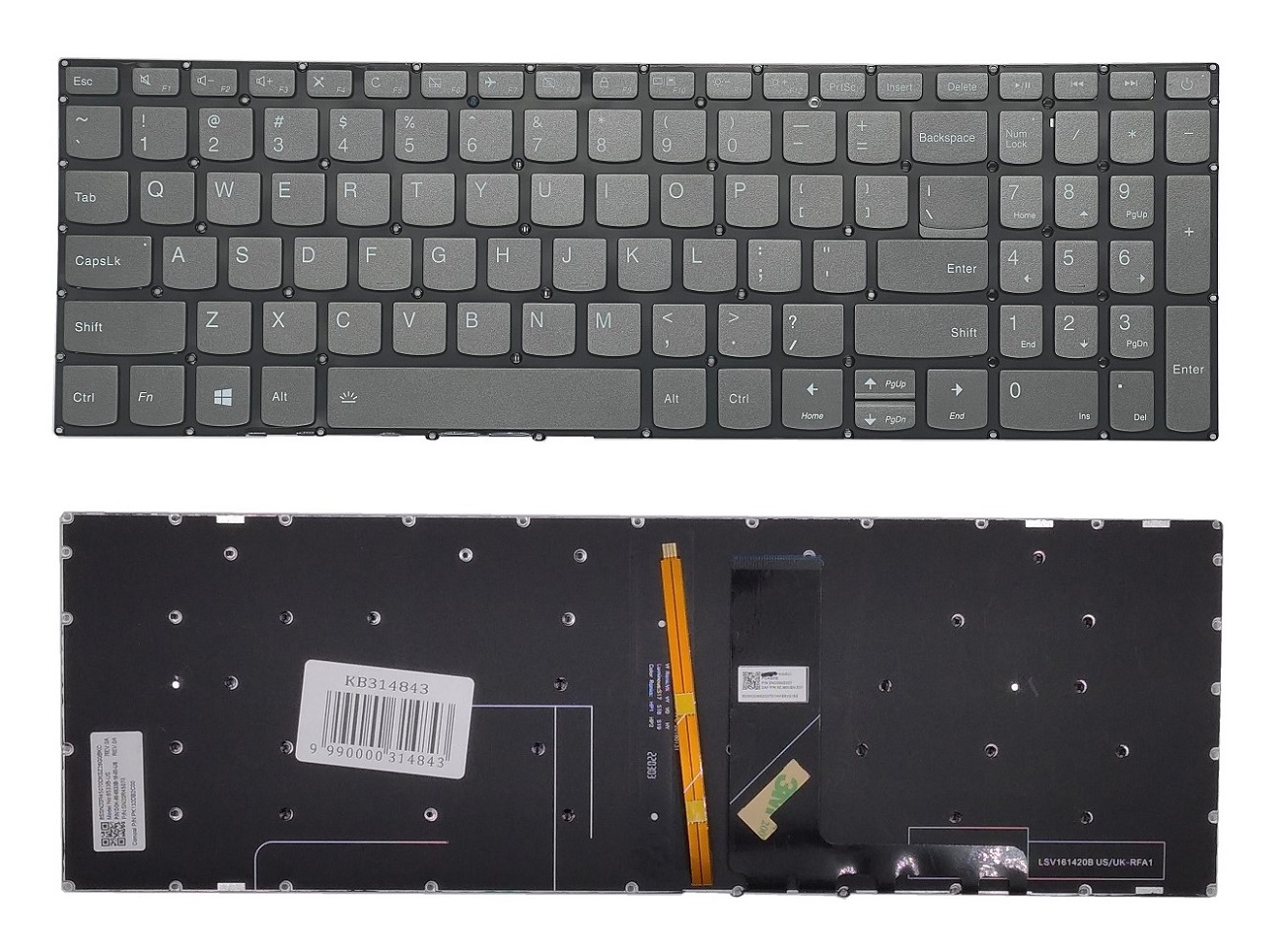 Keyboard LENOVO IdeaPad 520-15ikb, punane backlit, US