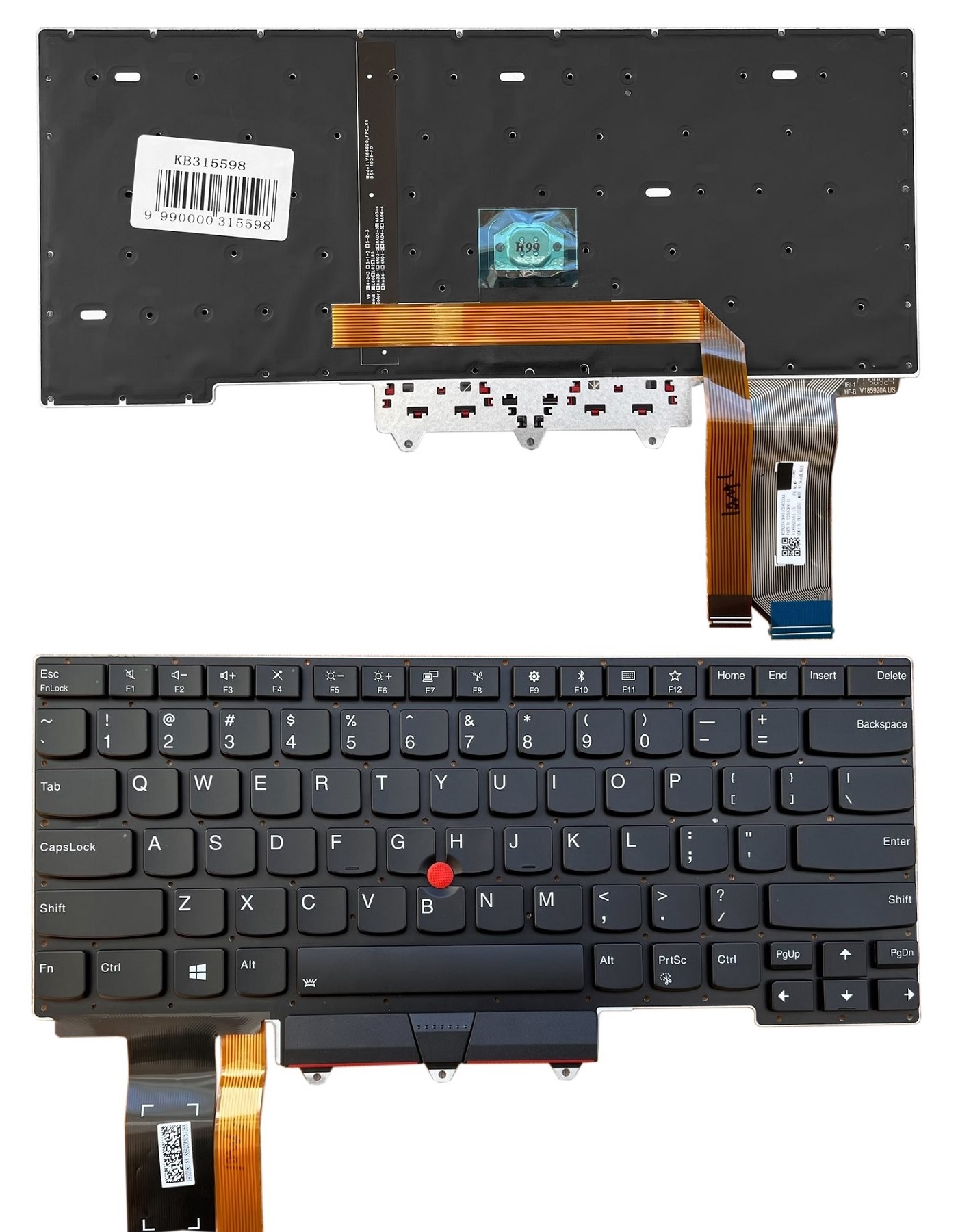 Keyboard LENOVO Thinkpad E14, koos Trackpoint, koos Backlight, US