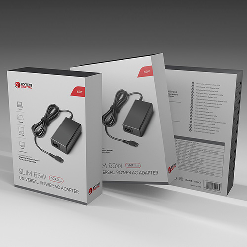 Universaalne sülearvuti adapter 65W
