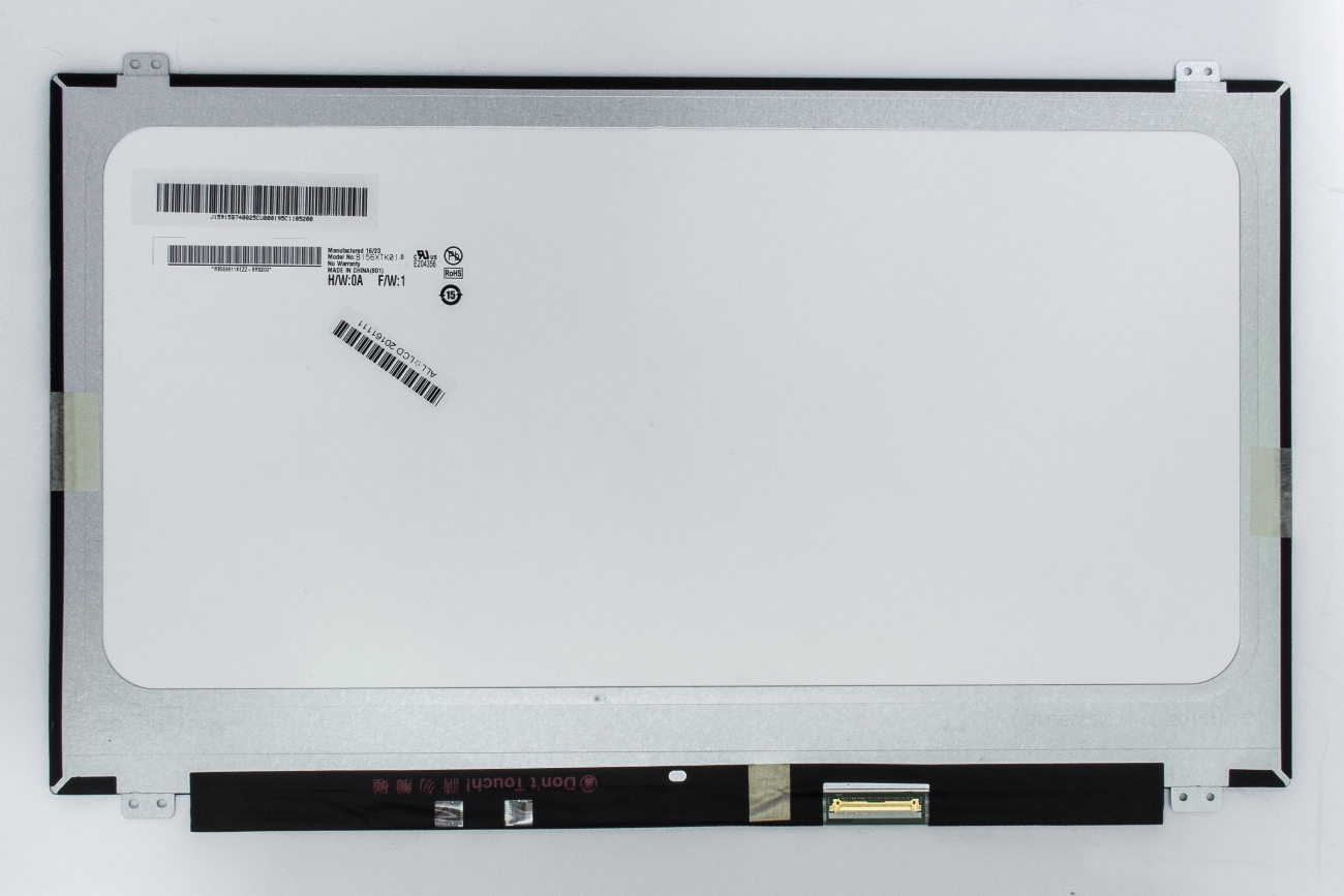LCD sreen koos touch 15.6" 1366x768 HD, LED, matte, 40pin (right), A+