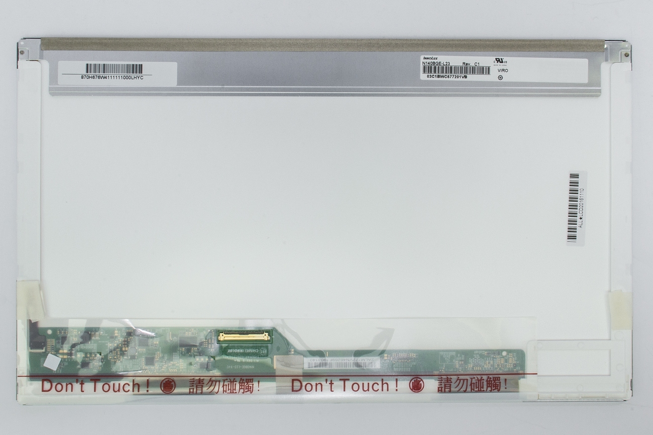 LCD ekraan 14.0" 1366x768 HD, LED, läikiv, 40pin (vasakul), A+