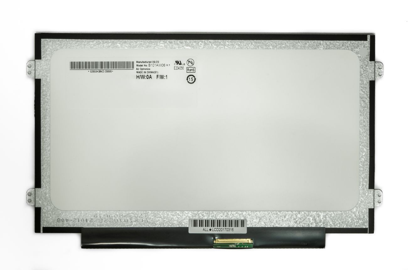 LCD ekraan 10.1" 1024x600, LED, SLIM, läikiv, 40pin (paremal), A+