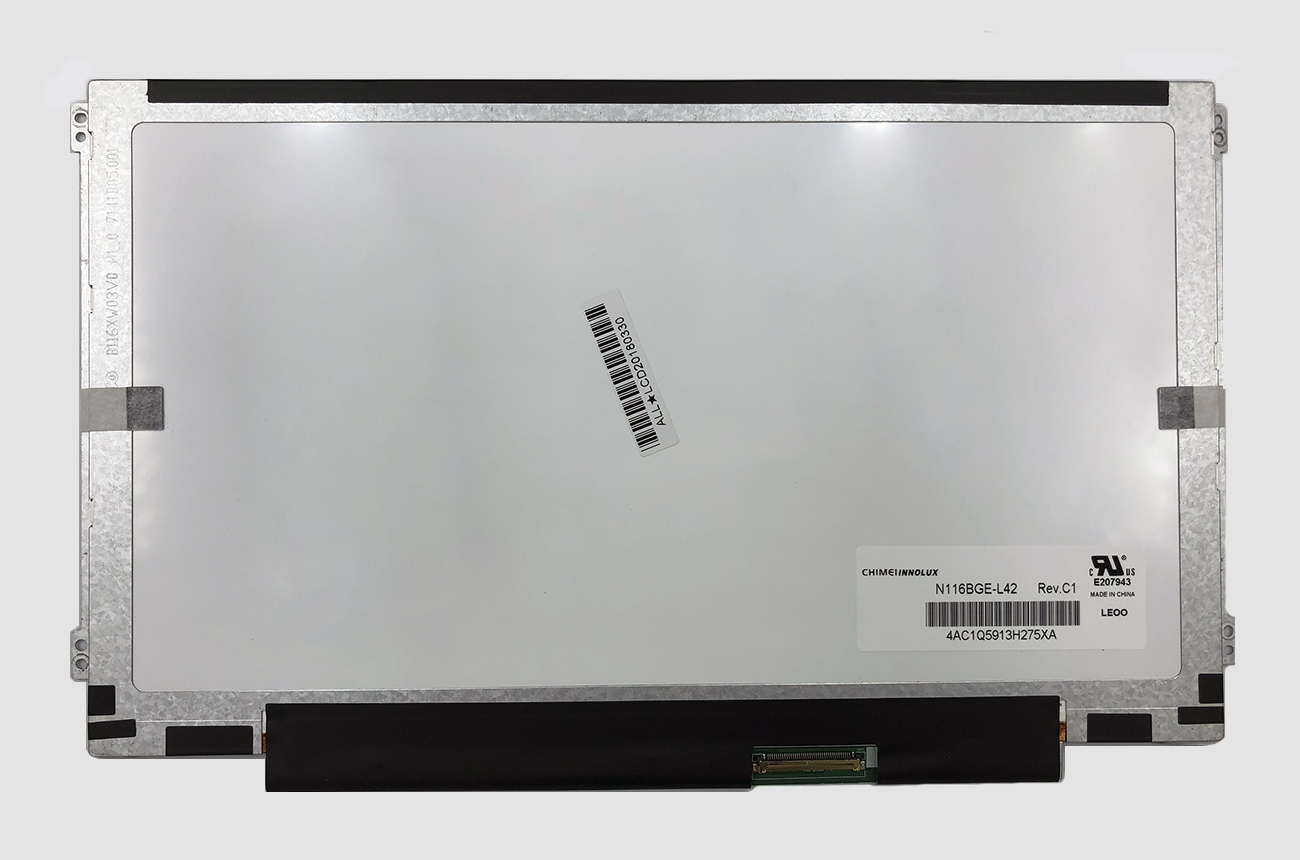Sülearvuti ekraan 11.6" 1366x768 HD, LED, SLIM, läikiv, 40pin (paremal), A+