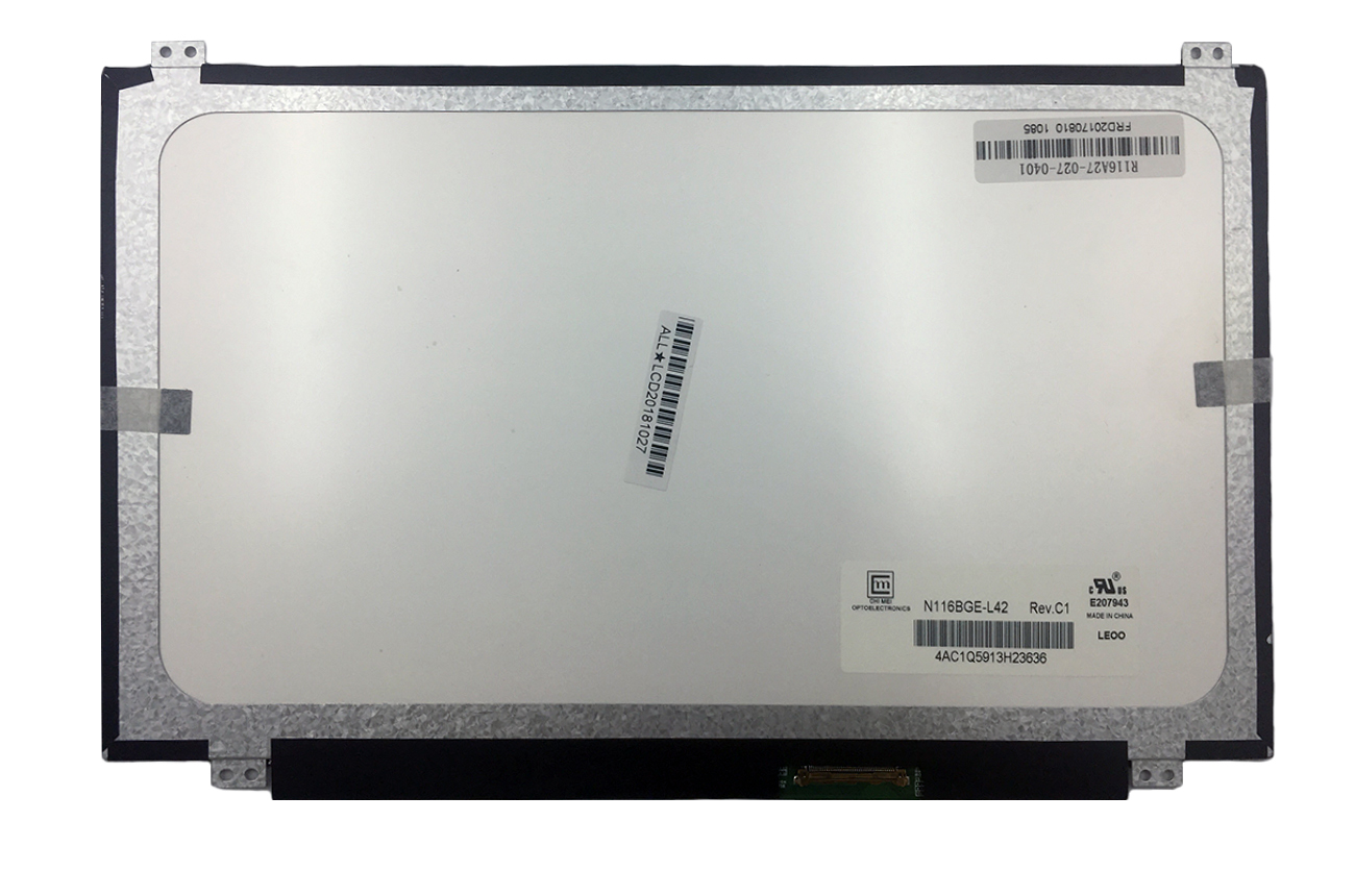 LCD ekraan 11.6" 1366x768 HD, LED, IPS, SLIM, matt, 40pin (paremal), A+