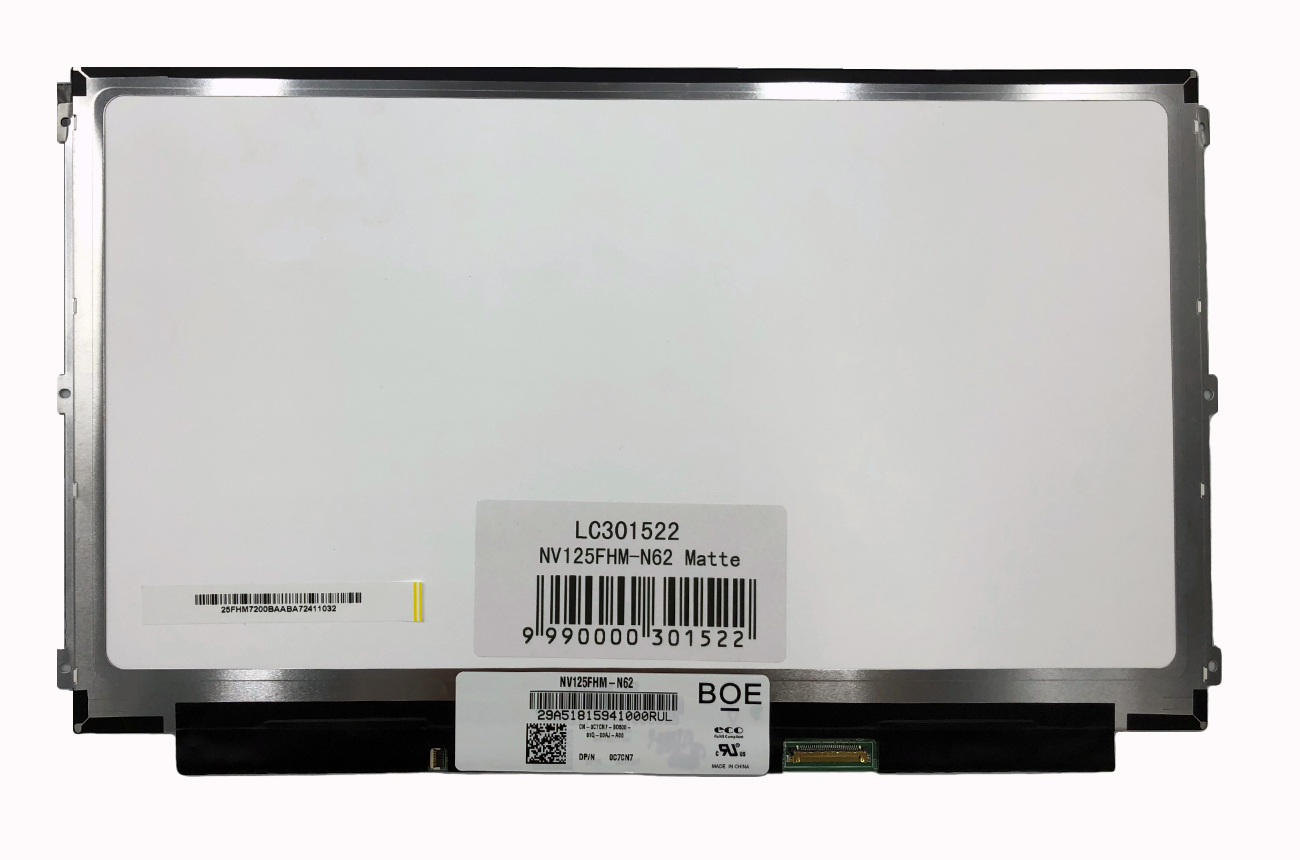 LCD ekraan 12.5" 1920x1080 FHD, LED, IPS, SLIM, matt, 30pin (paremal), A+