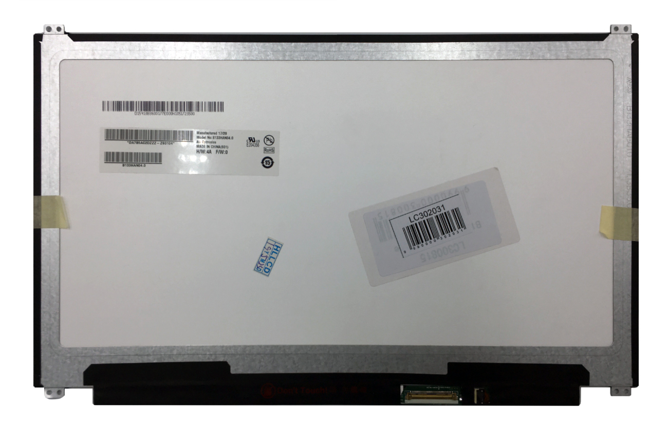 Notebook screen 13.3" 1920x1080 FULL HD, LED, SLIM, bright, 40pin (right) A+