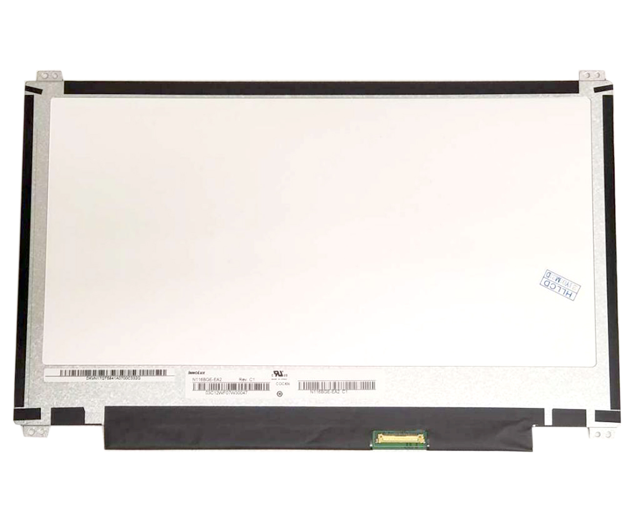 LCD ekraan 11.6" 1366x768 HD, LED, SLIM, matt, 30pin (parem), A+