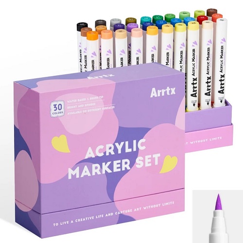 Akrüülmarkerid ARRTX 30B, 30 värvi