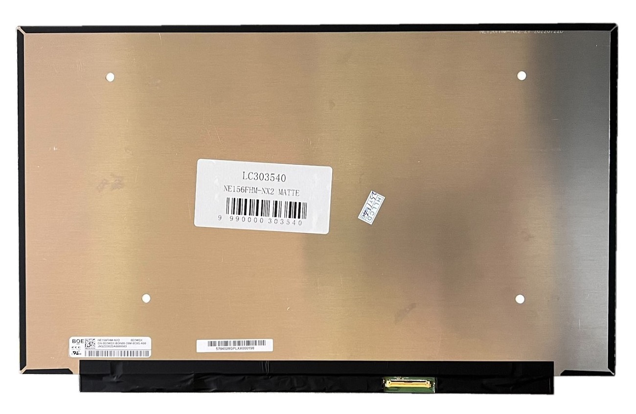 LCD ekraan 15.6" 1920x1080 FHD, LED, 120Hz, matt, 40pin (paremal), EDP, A+
