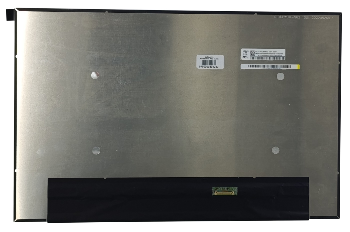 LCD ekraan 16.0" 1920x1200 WLED, SLIM, IPS, 60Hz, matt, 30pin (paremal), A+