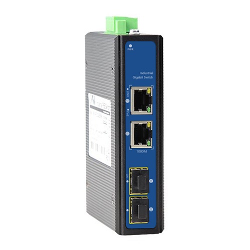PoE Switch 2 Ports 1000M koos 2 SFP Ports 1000M