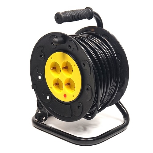 Extension Cord koos Reel 25m, 4 sockets, 3x2.5mm2
