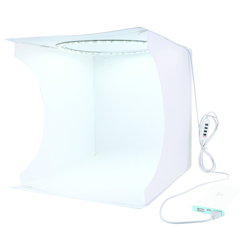 Photo box koos LED lightning, 31x31x32cm