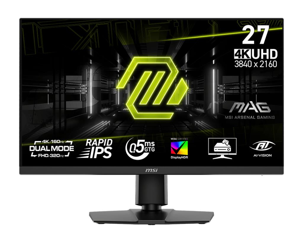 LCD monitor MSI MAG 272URDF E16 27" mängu 4K IPS 3840x2160 160Hz 0.5ms must