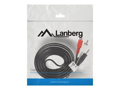 Lanberg Jack 3.5mm RCA kaabel 2m must
