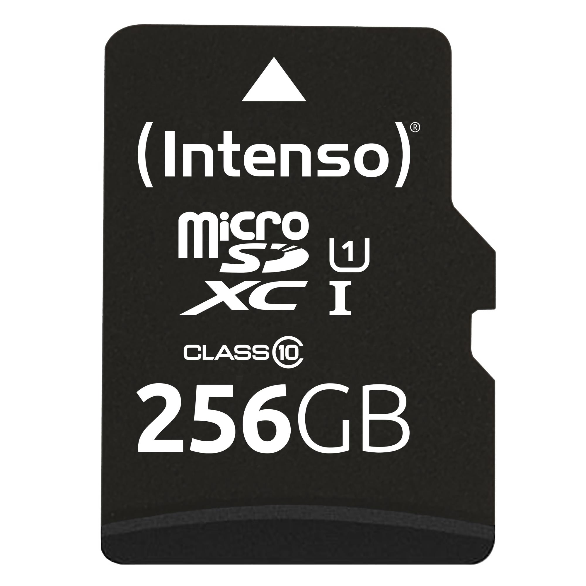 Intenso Micro SDXC 256GB UHS-I mälukaart adapteriga