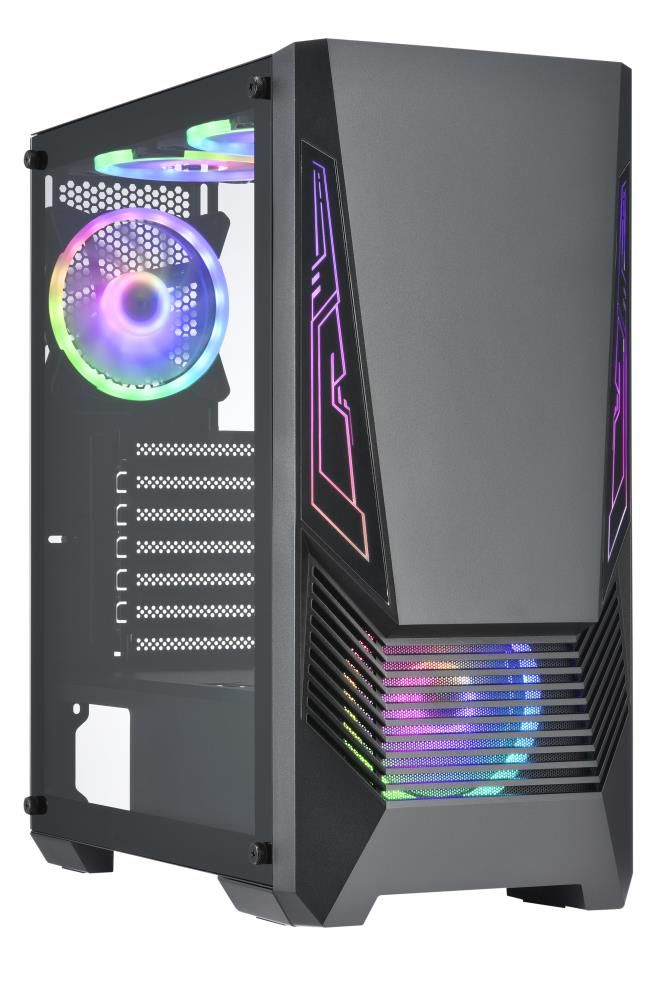 Arvutikorpus Golden Tiger Buffalo M730i ATX Midi Tower must