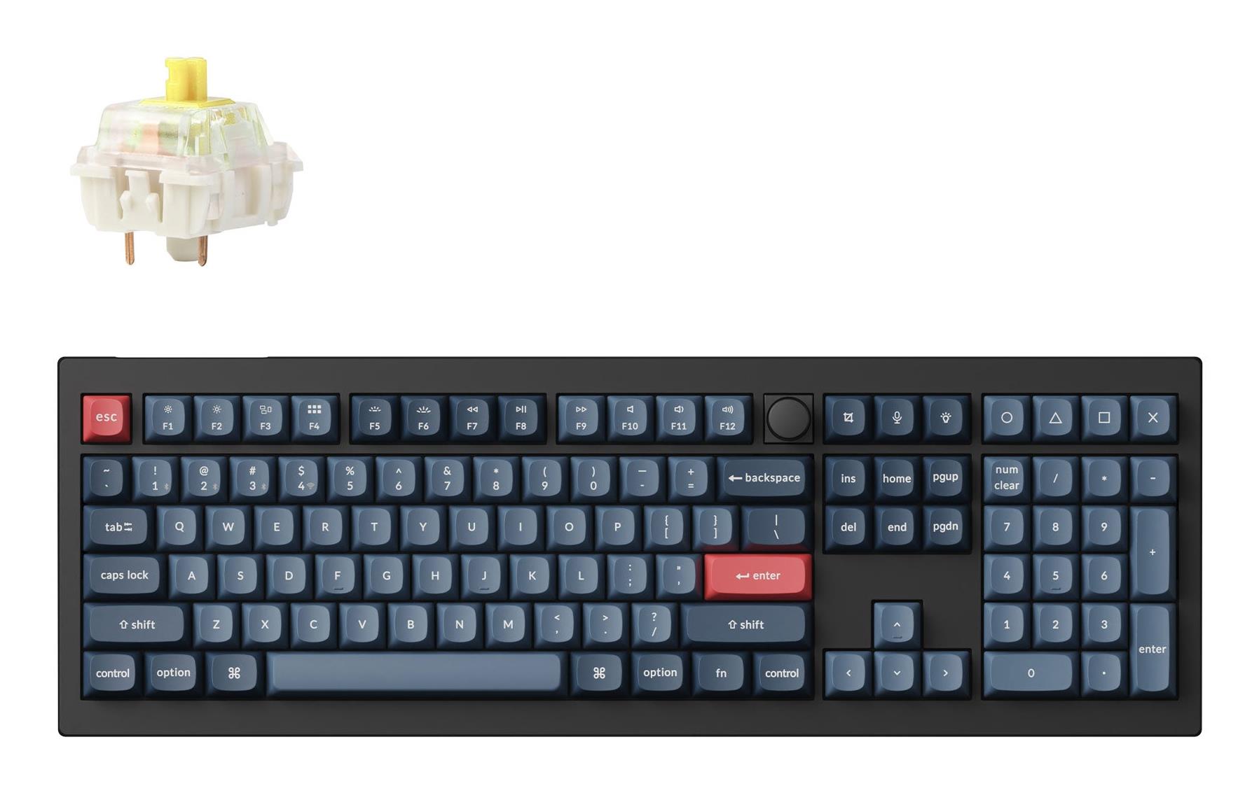 Juhtmevaba klaviatuur KEYCHRON V6 Max Carbon must
