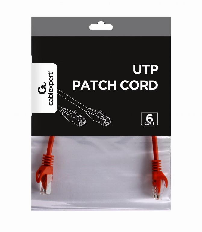Gembird CAT6 UTP võrgukaabel 0.25m punane