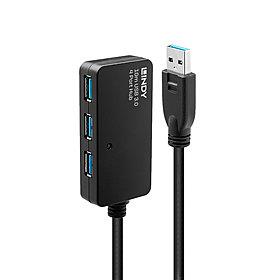 USB3 pikendaja jaotur 10m aktiivne 43159 Lindy