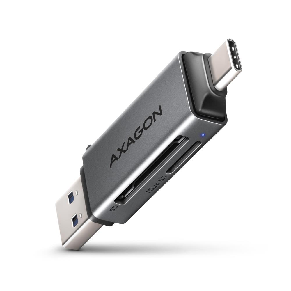 Axagon mälukaardilugeja USB-C+USB3.2 SD/MicroSD CRE-DAC