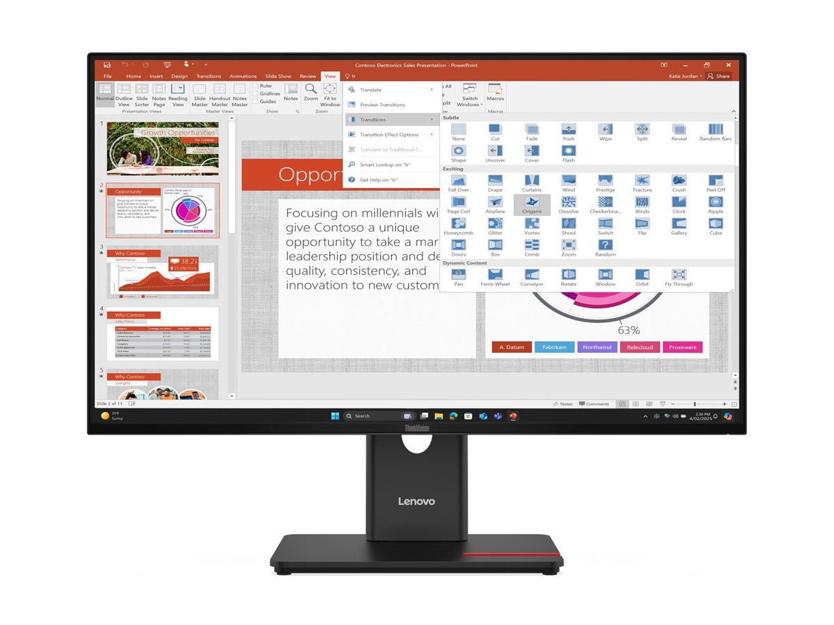 LENOVO ThinkVision T27-40 27-tolline monitor