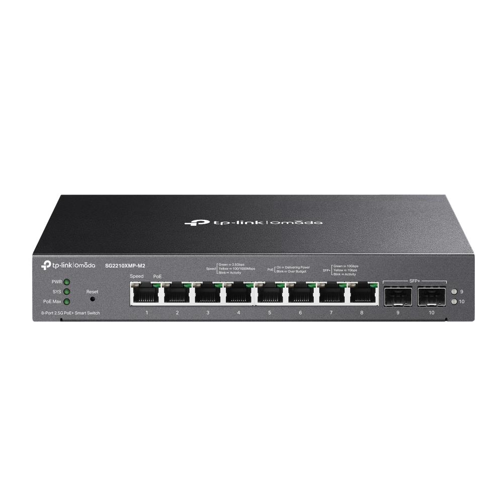 Kommutaator TP-LINK L2 8-pordi 2.5GbE PoE+ 160W 2xSFP+
