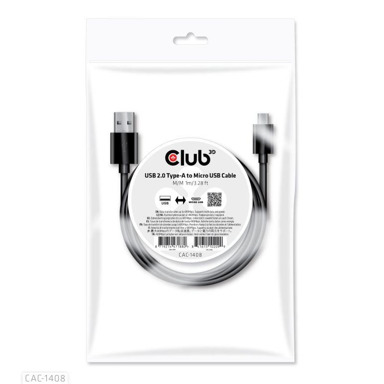Club3D USB Micro USB kaabel 1m M/M CAC-1408