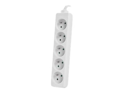 Lanberg pikendusjuhe 5 pesa 1.5m valge