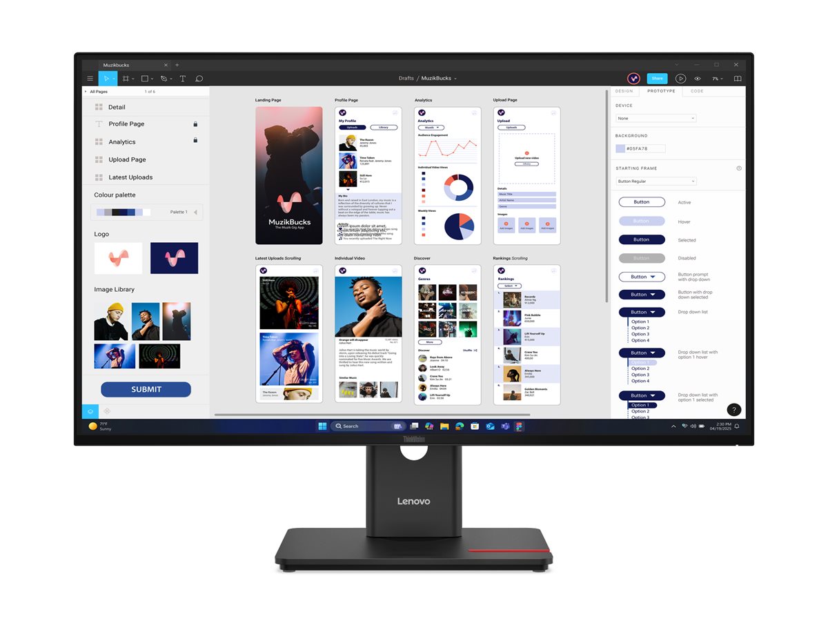 Lenovo ThinkVision T32UD-40 31.5" monitor