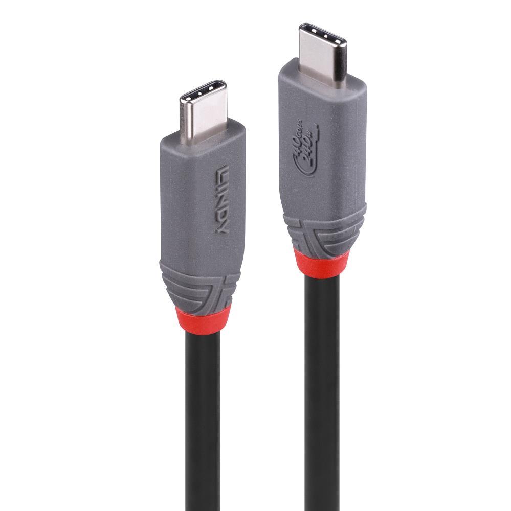 USB4 240W Type C kaabel 1.5m 40Gbps Anthra 36957 Lindy