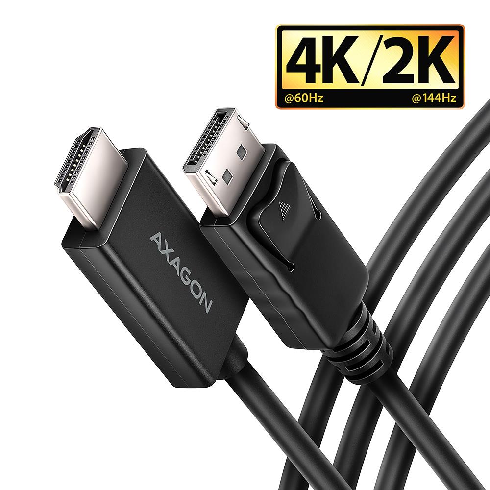 Axagon DP HDMI kaabel 1.8m RVD-HI20C2